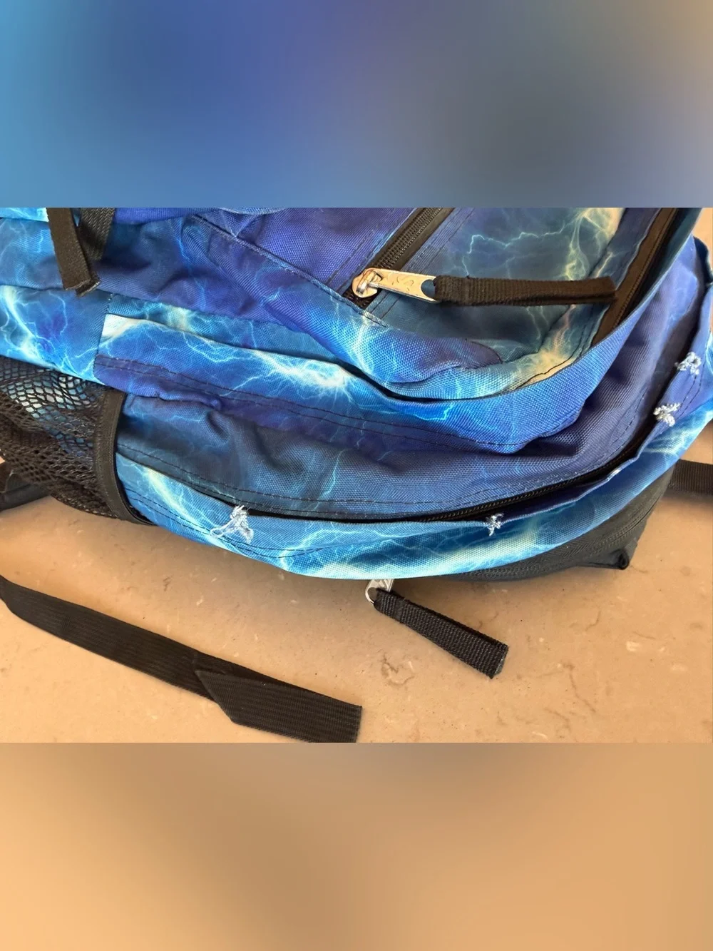 Jansport Big Student Lightning Blue Backpack Laptop Back School College Travel